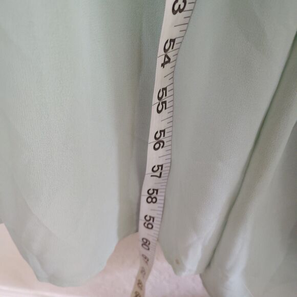 Baltic Born K Maxi Gown XS Katrina Bridesmaid Sage Green Chiffon Flowy high slit - Picture 7 of 11